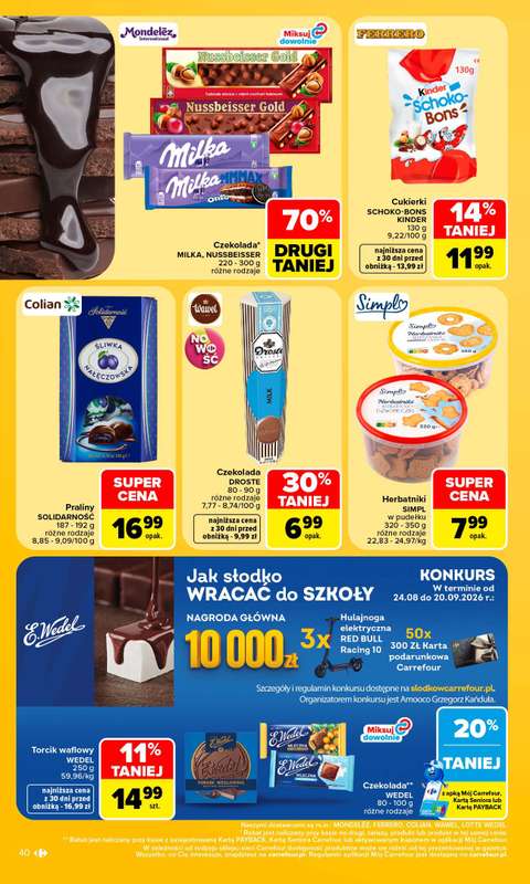 Carrefour - gazetka promocyjna Gazetka Carrefour od poniedziałku od poniedziałku 14.09 do soboty 19.09 - strona 42