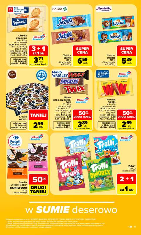 Carrefour Market - gazetka promocyjna Gazetka Carrefour Market od poniedziałku od poniedziałku 14.09 do soboty 19.09 - strona 43
