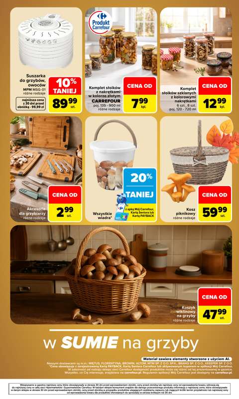 Carrefour Market - gazetka promocyjna Gazetka Sezon na grzyby od poniedziałku 14.09 do soboty 19.09 - strona 4