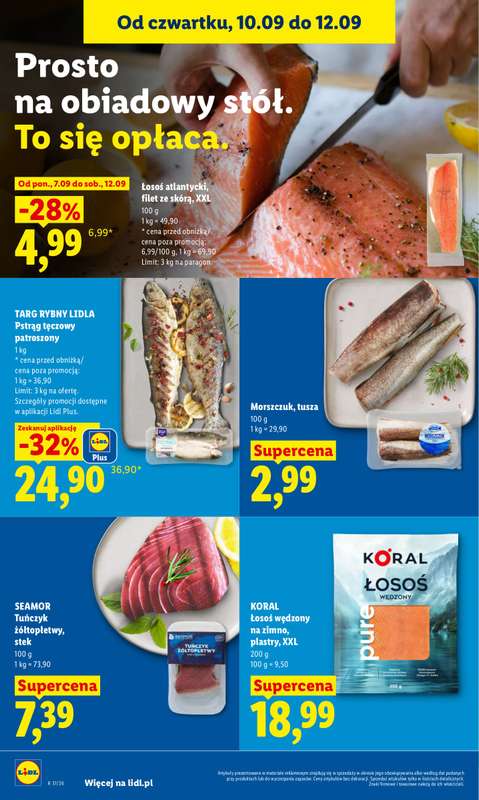 Lidl - gazetka promocyjna Oferta od czwartku od czwartku 10.09 do soboty 12.09 - strona 58