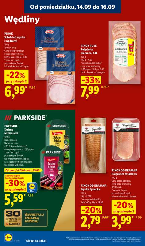 Lidl - gazetka promocyjna Oferta od poniedziałku od poniedziałku 14.09 do środy 16.09 - strona 40
