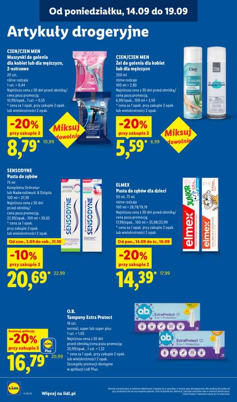 Lidl - gazetka promocyjna Oferta od poniedziałku od poniedziałku 14.09 do środy 16.09 - strona 74