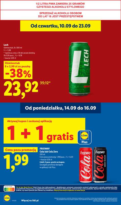 Lidl - gazetka promocyjna Oferta od poniedziałku od poniedziałku 14.09 do środy 16.09 - strona 18