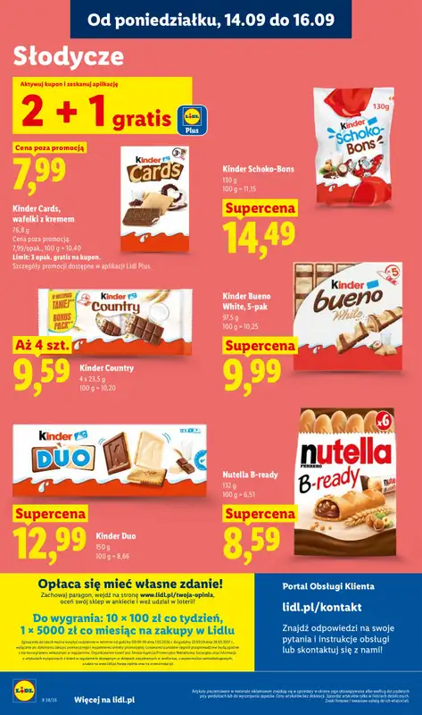 Lidl - gazetka promocyjna Oferta od poniedziałku od poniedziałku 14.09 do środy 16.09 - strona 52