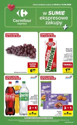 Carrefour Express - gazetka promocyjna Gazetka Express od wtorku 15.09 do poniedziałku 21.09