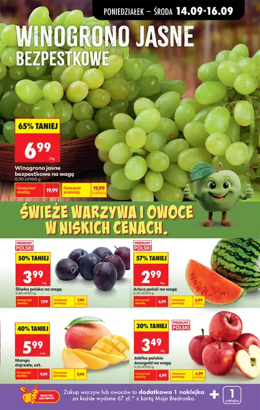 Biedronka - gazetka promocyjna Od poniedziałku, Z ladą tradycyjną od poniedziałku 14.09 do soboty 19.09 - strona 35