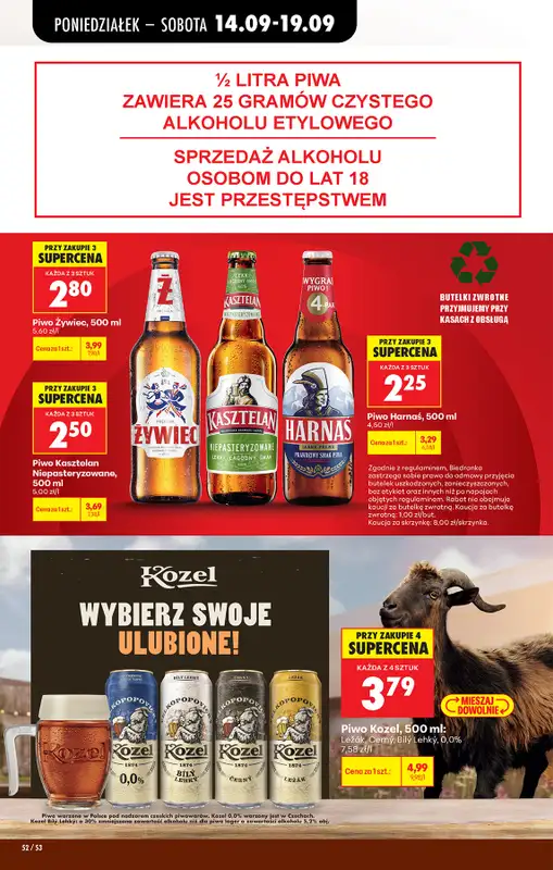 Biedronka - gazetka promocyjna Od poniedziałku, Z ladą tradycyjną od poniedziałku 14.09 do soboty 19.09 - strona 78