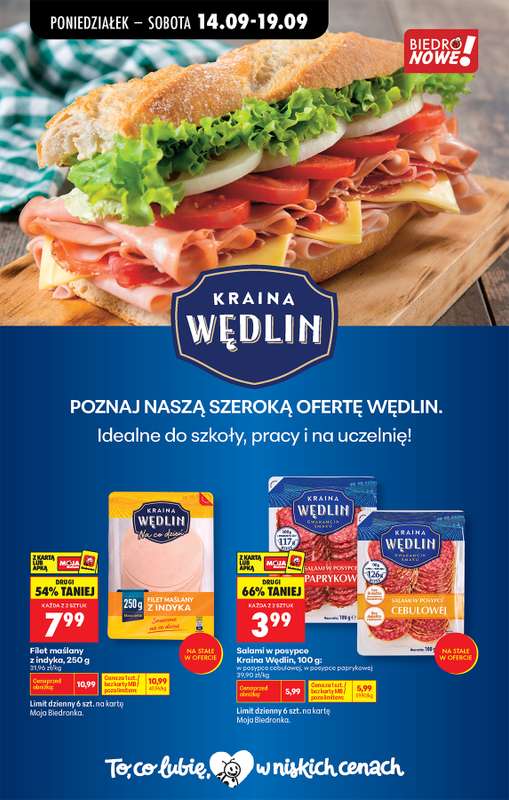 Biedronka - gazetka promocyjna Od poniedziałku, Z ladą tradycyjną od poniedziałku 14.09 do soboty 19.09 - strona 54