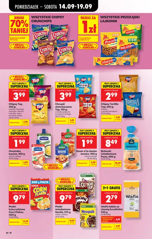Biedronka - gazetka promocyjna Od poniedziałku, Z ladą tradycyjną od poniedziałku 14.09 do soboty 19.09 - strona 72