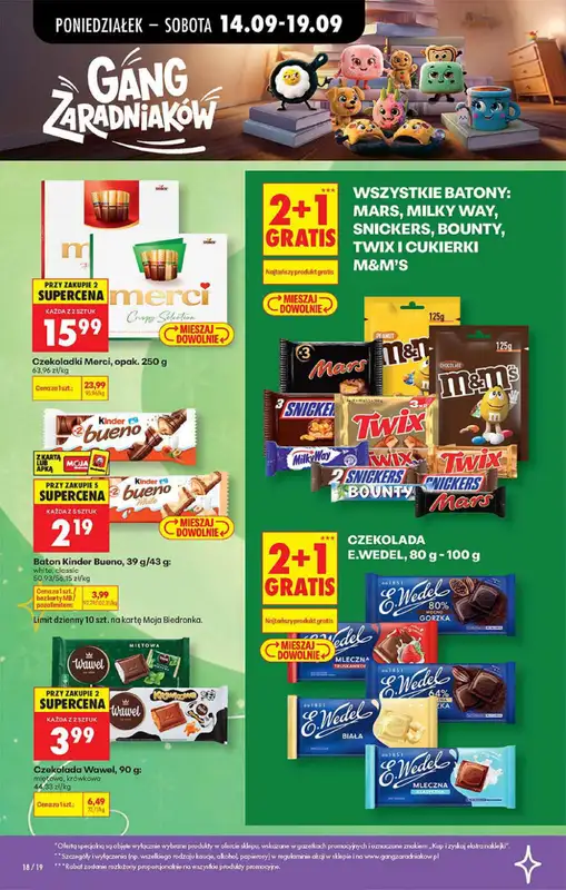 Biedronka - gazetka promocyjna Gang zaradniaków od poniedziałku 14.09 do soboty 19.09 - strona 4