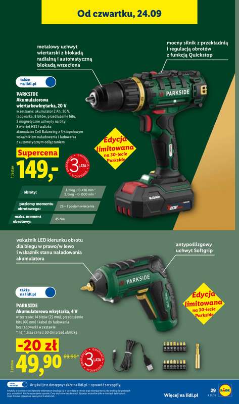 Lidl - gazetka promocyjna Katalog od poniedziałku 21.09 do soboty 26.09 - strona 37