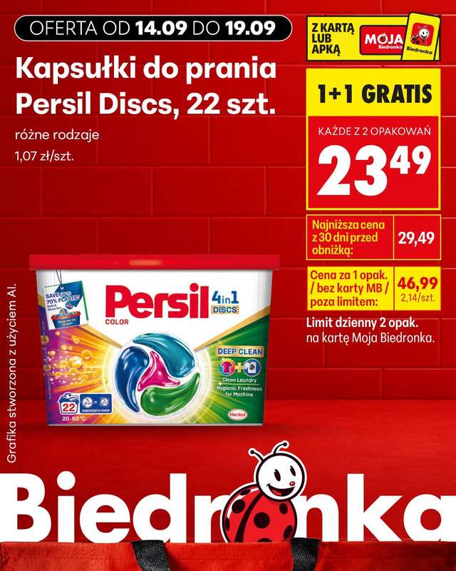 Biedronka - gazetka promocyjna Biedronkowe oszczędności od poniedziałku 14.09 do środy 16.09 - strona 18