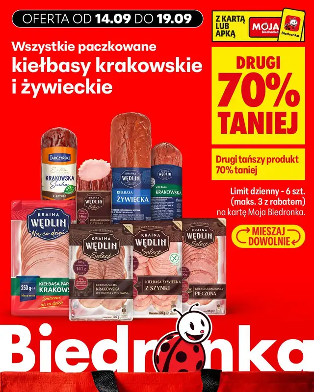 Biedronka - gazetka promocyjna Biedronkowe oszczędności od poniedziałku 14.09 do środy 16.09 - strona 10