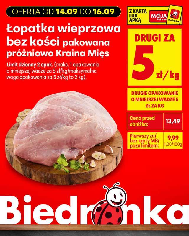 Biedronka - gazetka promocyjna Biedronkowe oszczędności od poniedziałku 14.09 do środy 16.09 - strona 9