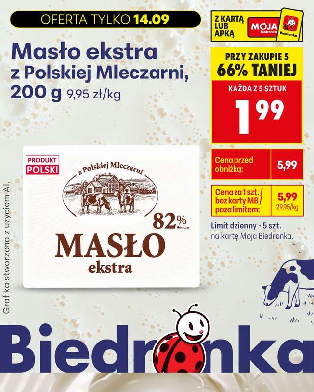 Biedronka - gazetka promocyjna Biedronkowe oszczędności od poniedziałku 14.09 do środy 16.09 - strona 2