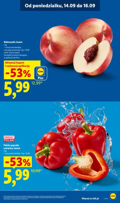 Lidl - gazetka promocyjna Oferta od poniedziałku od poniedziałku 14.09 do środy 16.09 - strona 15