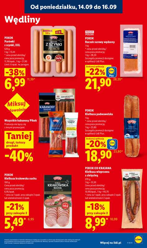Lidl - gazetka promocyjna Oferta od poniedziałku od poniedziałku 14.09 do środy 16.09 - strona 39
