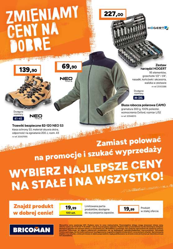 Bricoman - gazetka promocyjna Gazetka od poniedziałku 14.09 do niedzieli 11.10 - strona 14