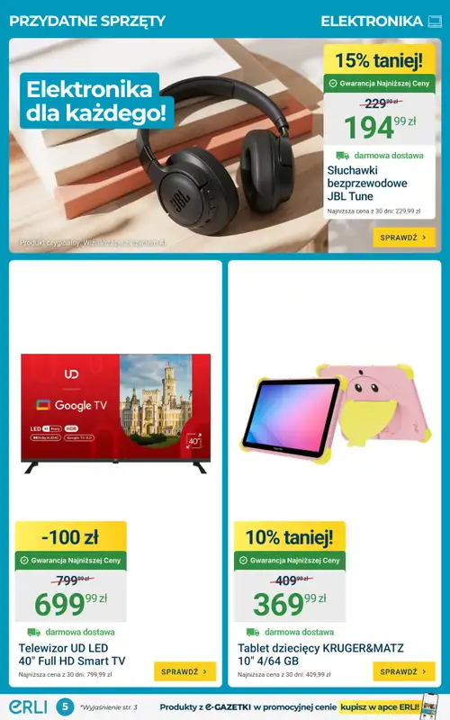 ERLI - gazetka promocyjna Gazetka od poniedziałku 14.09 do niedzieli 20.09 - strona 5