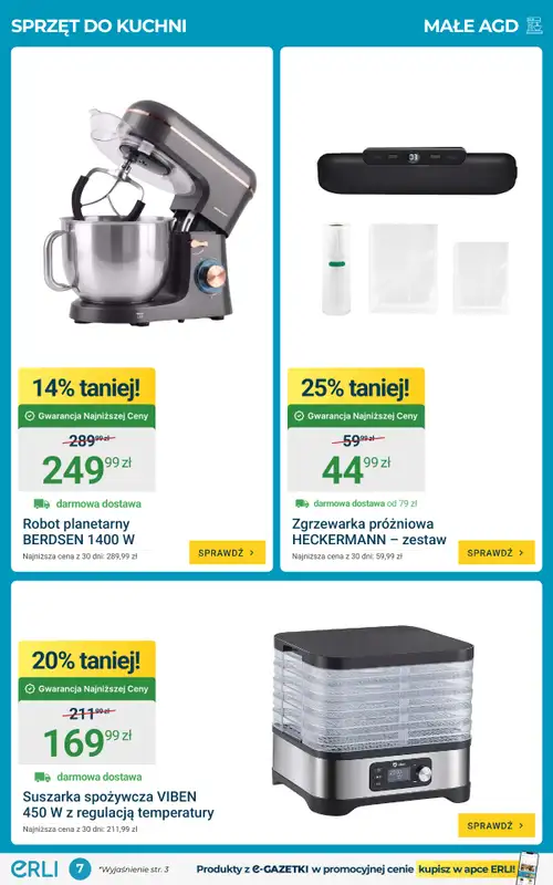 ERLI - gazetka promocyjna Gazetka od poniedziałku 14.09 do niedzieli 20.09 - strona 7