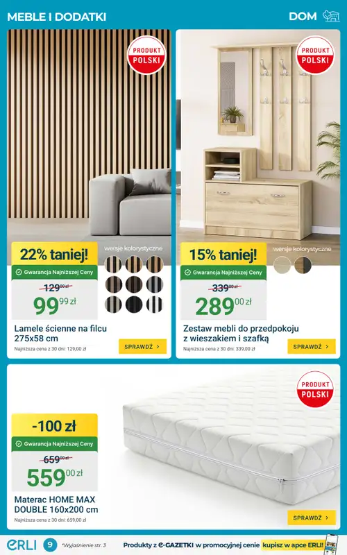 ERLI - gazetka promocyjna Gazetka od poniedziałku 14.09 do niedzieli 20.09 - strona 9