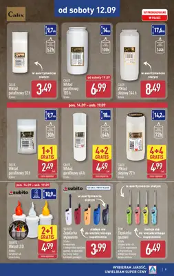 Aldi - gazetka promocyjna Światełko pamięci od poniedziałku 14.09 do soboty 19.09 - strona 9