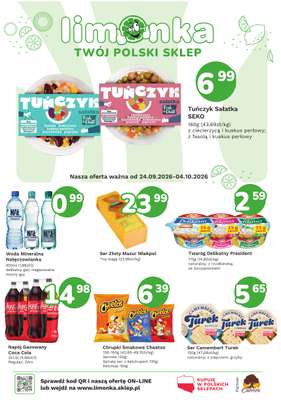 Limonka - gazetka promocyjna Gazetka od czwartku 24.09 do niedzieli 04.10