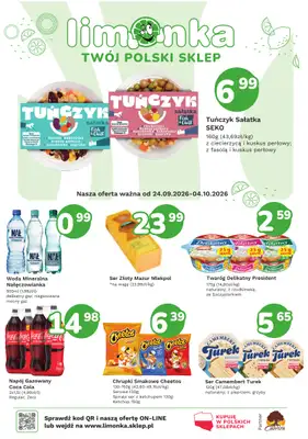 Limonka - gazetka promocyjna Gazetka od czwartku 24.09 do niedzieli 04.10