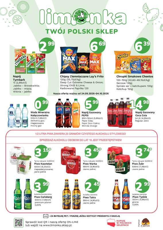 Limonka - gazetka promocyjna Plakaty promocyjne od czwartku 24.09 do niedzieli 04.10 - strona 2