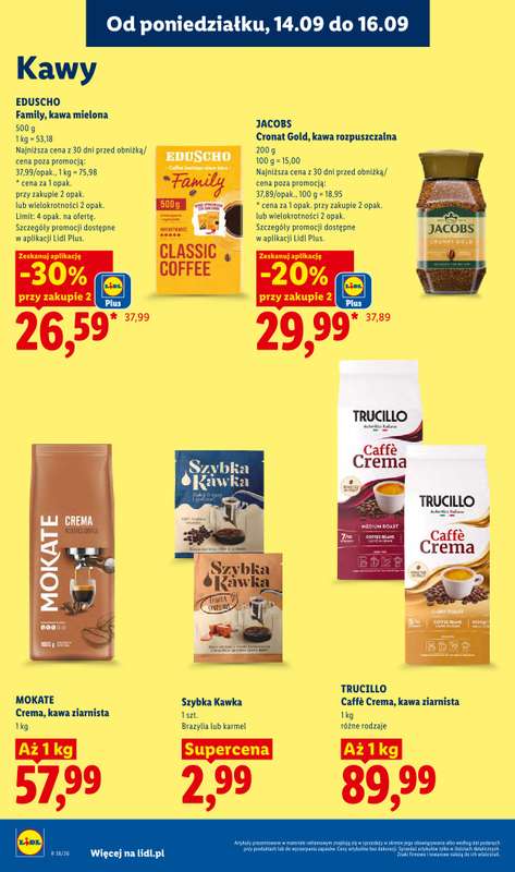 Lidl - gazetka promocyjna Oferta od poniedziałku od poniedziałku 14.09 do środy 16.09 - strona 72