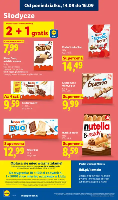 Lidl - gazetka promocyjna Oferta od poniedziałku od poniedziałku 14.09 do środy 16.09 - strona 58