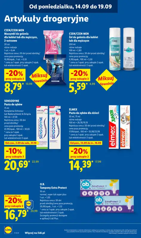 Lidl - gazetka promocyjna Oferta od poniedziałku od poniedziałku 14.09 do środy 16.09 - strona 80