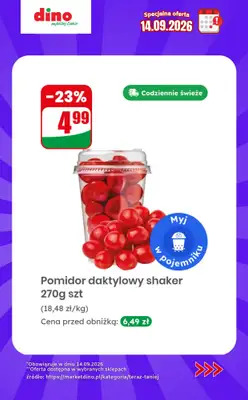Dino - gazetka promocyjna Specjalna oferta na 14.09.2026 - promocje spoza gazetki od poniedziałku 14.09 do niedzieli 20.09 - strona 2