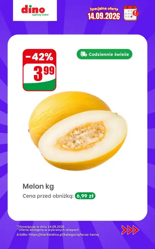 Dino - gazetka promocyjna Specjalna oferta na 14.09.2026 - promocje spoza gazetki od poniedziałku 14.09 do niedzieli 20.09 - strona 6