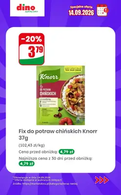 Dino - gazetka promocyjna Specjalna oferta na 14.09.2026 - promocje spoza gazetki od poniedziałku 14.09 do niedzieli 20.09 - strona 11