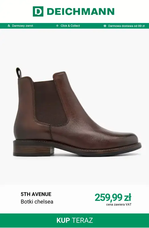 Deichmann - gazetka promocyjna Must-haves w kolorze chocolate brown od poniedziałku 14.09  - strona 9