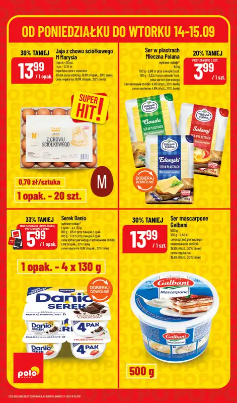 POLOmarket - gazetka promocyjna Super hity od poniedziałku 14.09 do wtorku 15.09 - strona 4