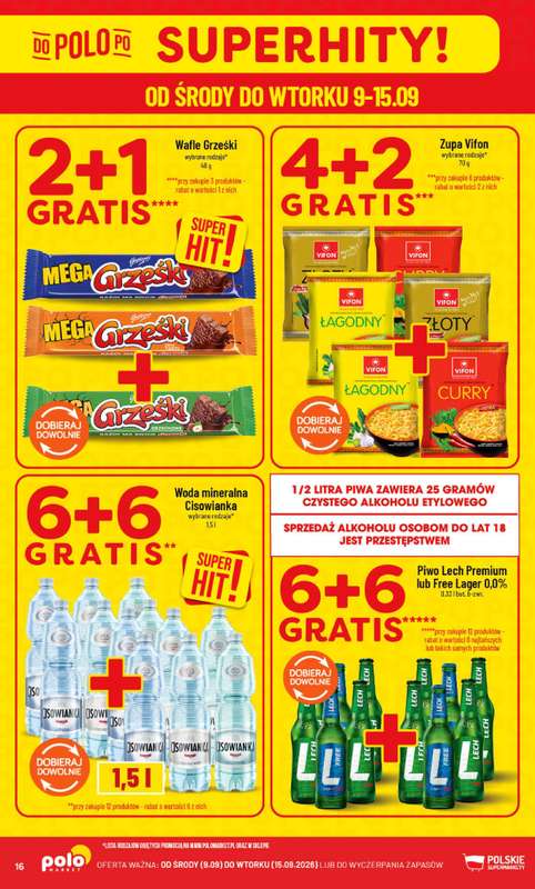 POLOmarket - gazetka promocyjna Gazetka od środy 09.09 do wtorku 15.09 - strona 16