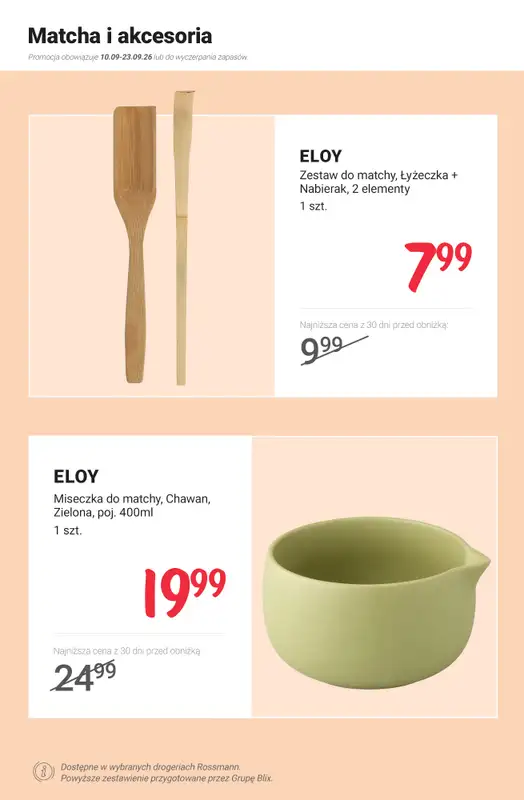 Rossmann - gazetka promocyjna Do herbaty lub matchy PROMOCJE od poniedziałku 14.09 do środy 23.09 - strona 2