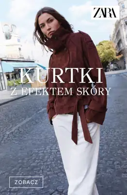 Zara - gazetka promocyjna Kurtki z efektem skóry od poniedziałku 14.09 