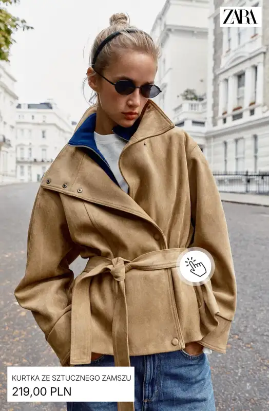 Zara - gazetka promocyjna Kurtki z efektem skóry od poniedziałku 14.09  - strona 4