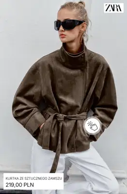Zara - gazetka promocyjna Kurtki z efektem skóry od poniedziałku 14.09  - strona 5