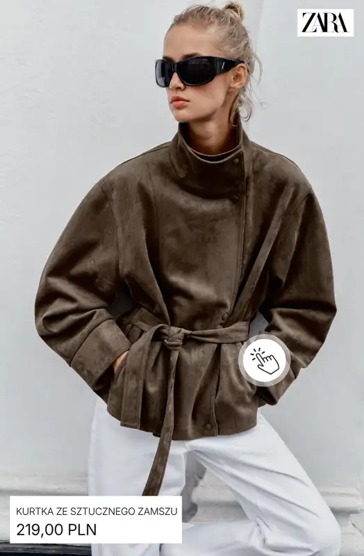 Zara - gazetka promocyjna Kurtki z efektem skóry od poniedziałku 14.09  - strona 5