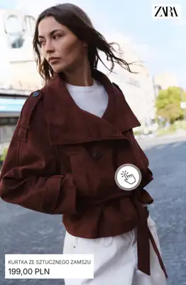 Zara - gazetka promocyjna Kurtki z efektem skóry od poniedziałku 14.09  - strona 12