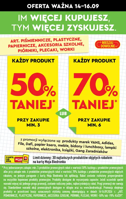 Biedronka - gazetka promocyjna Od poniedziałku, Z ladą tradycyjną od poniedziałku 14.09 do soboty 19.09 - strona 22