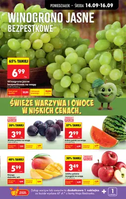 Biedronka - gazetka promocyjna Od poniedziałku, Z ladą tradycyjną od poniedziałku 14.09 do soboty 19.09 - strona 37