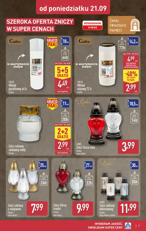 Aldi - gazetka promocyjna Aldi ma to coś! od środy 23.09 do soboty 26.09 - strona 3
