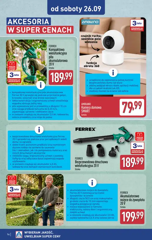 Aldi - gazetka promocyjna Aldi ma to coś! od środy 23.09 do soboty 26.09 - strona 14