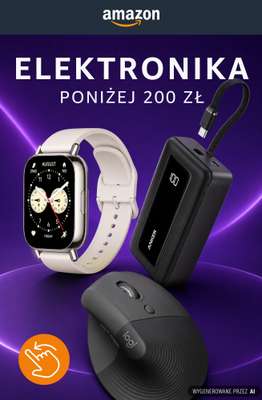 Amazon - gazetka promocyjna Elektronika poniżej 200 zł od poniedziałku 14.09 