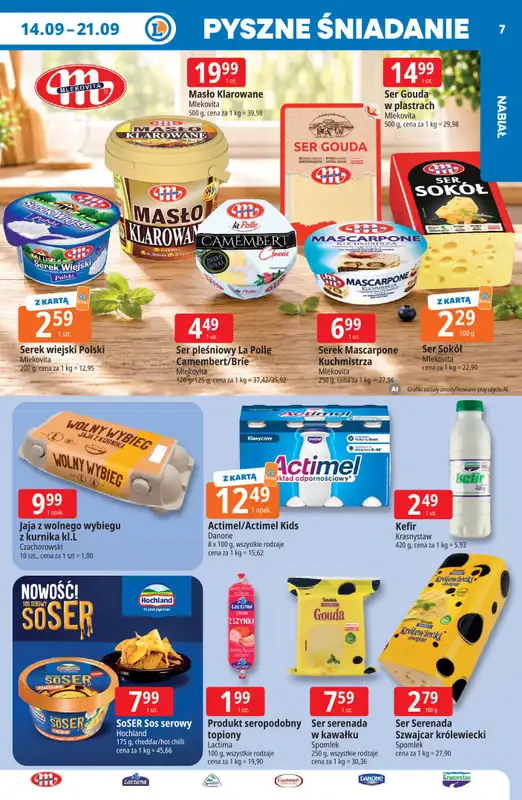 Leclerc - gazetka promocyjna Oferta E.Leclerc | Tanio to tu! od poniedziałku 14.09 do poniedziałku 21.09 - strona 7